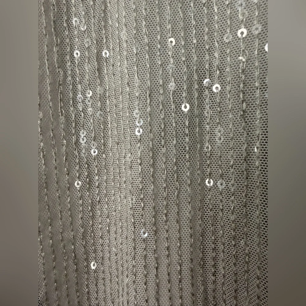 Mid-Rise Wide Leg Holiday Sequin Pants - Wild Fable Gray/Silver NWT
